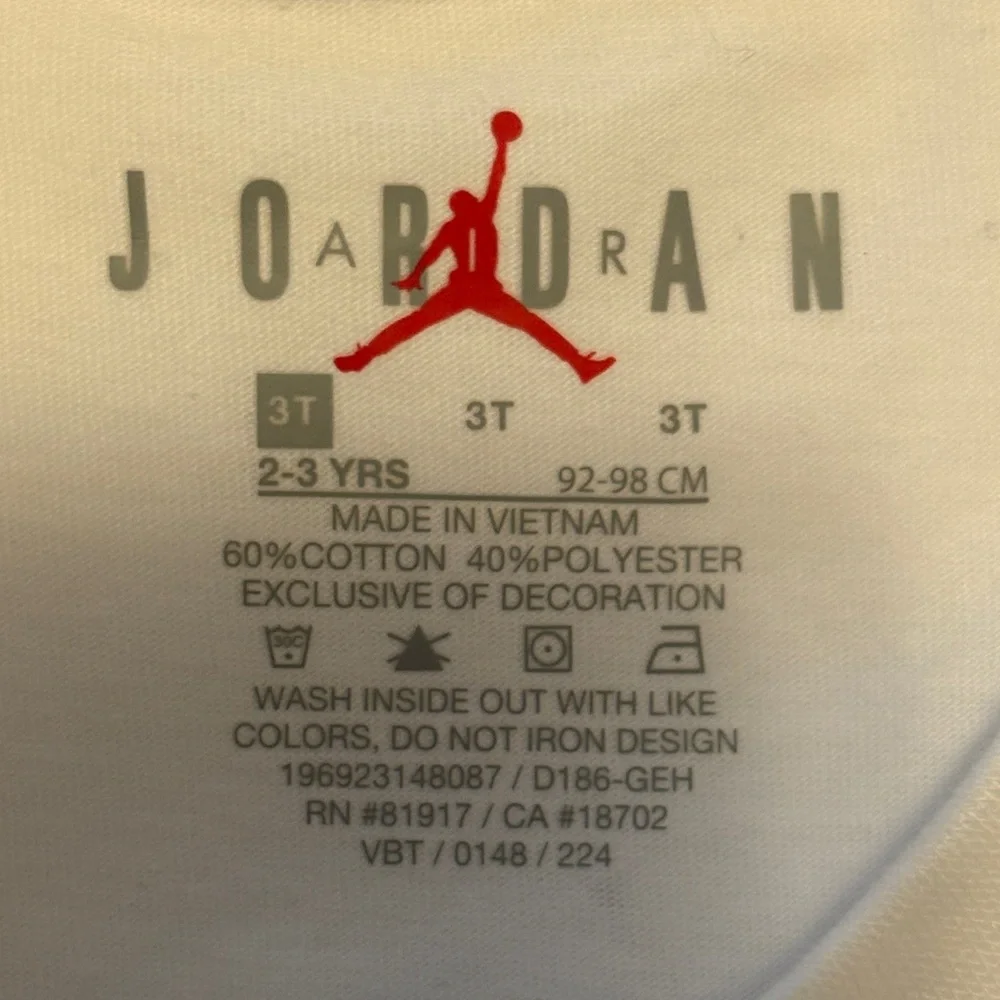 Jordan White and Gray Toddler Set